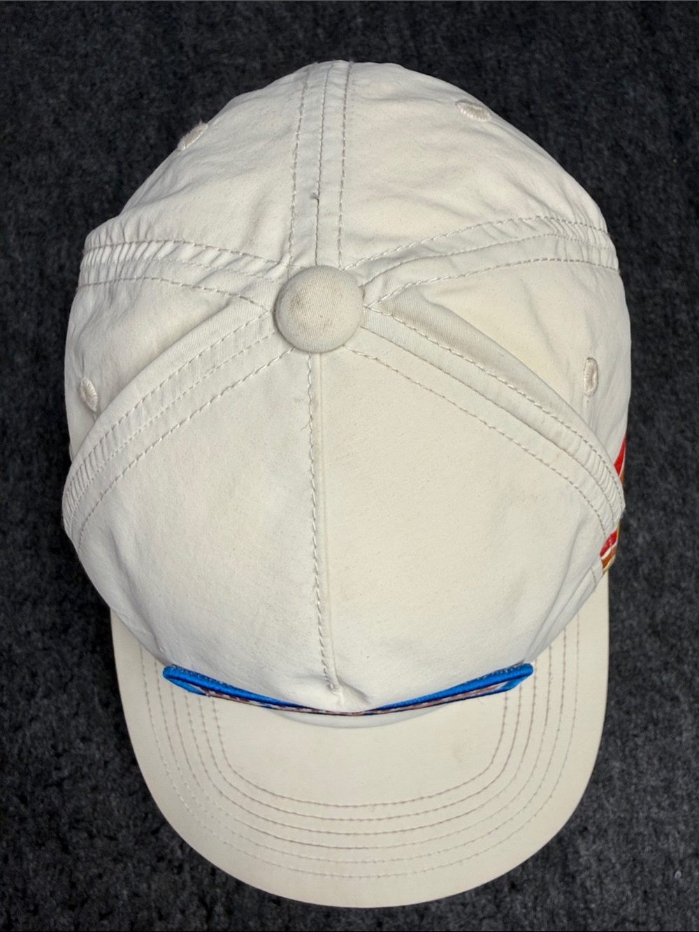 Howler Brothers Cream HB Chargers Patch Hat with Red, Blue, Yellow Accents - Picture 6 of 8